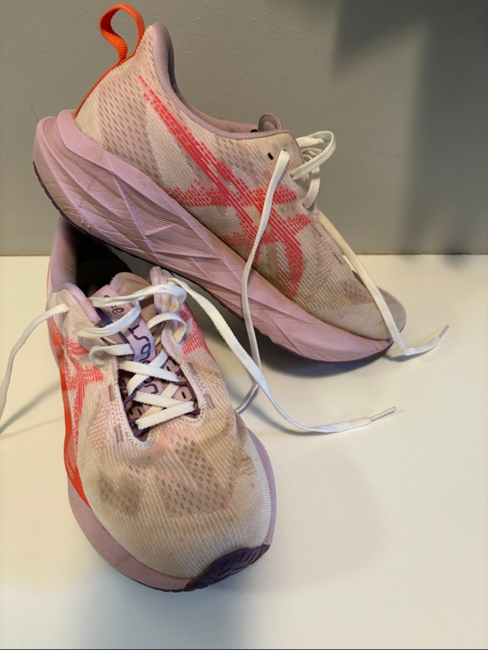 Asics Women's Running Sneakers in Pink and Coral Accent